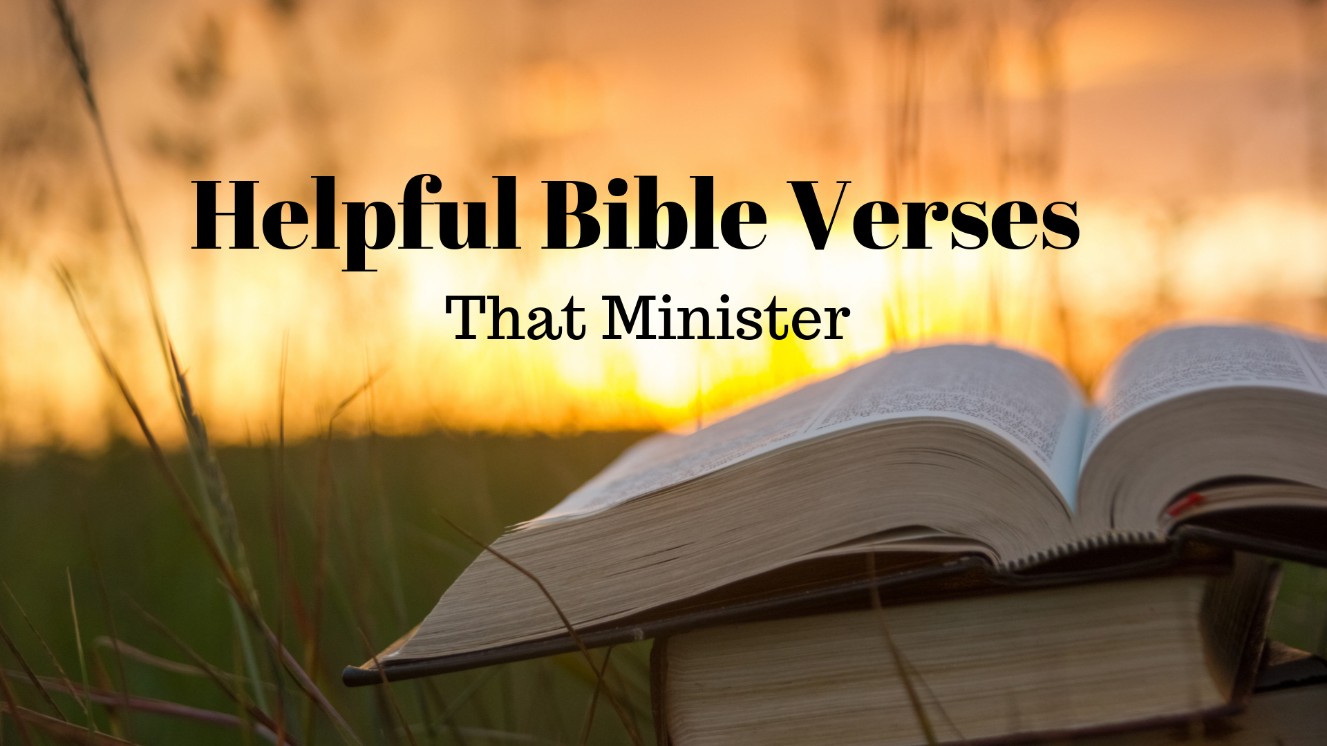 Helpful Bible Verses