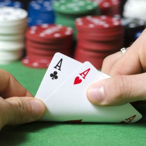 Gambling - Adobe stock double ace in poker