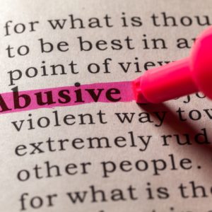 Adobe stock photo abusive - abuse - abuser