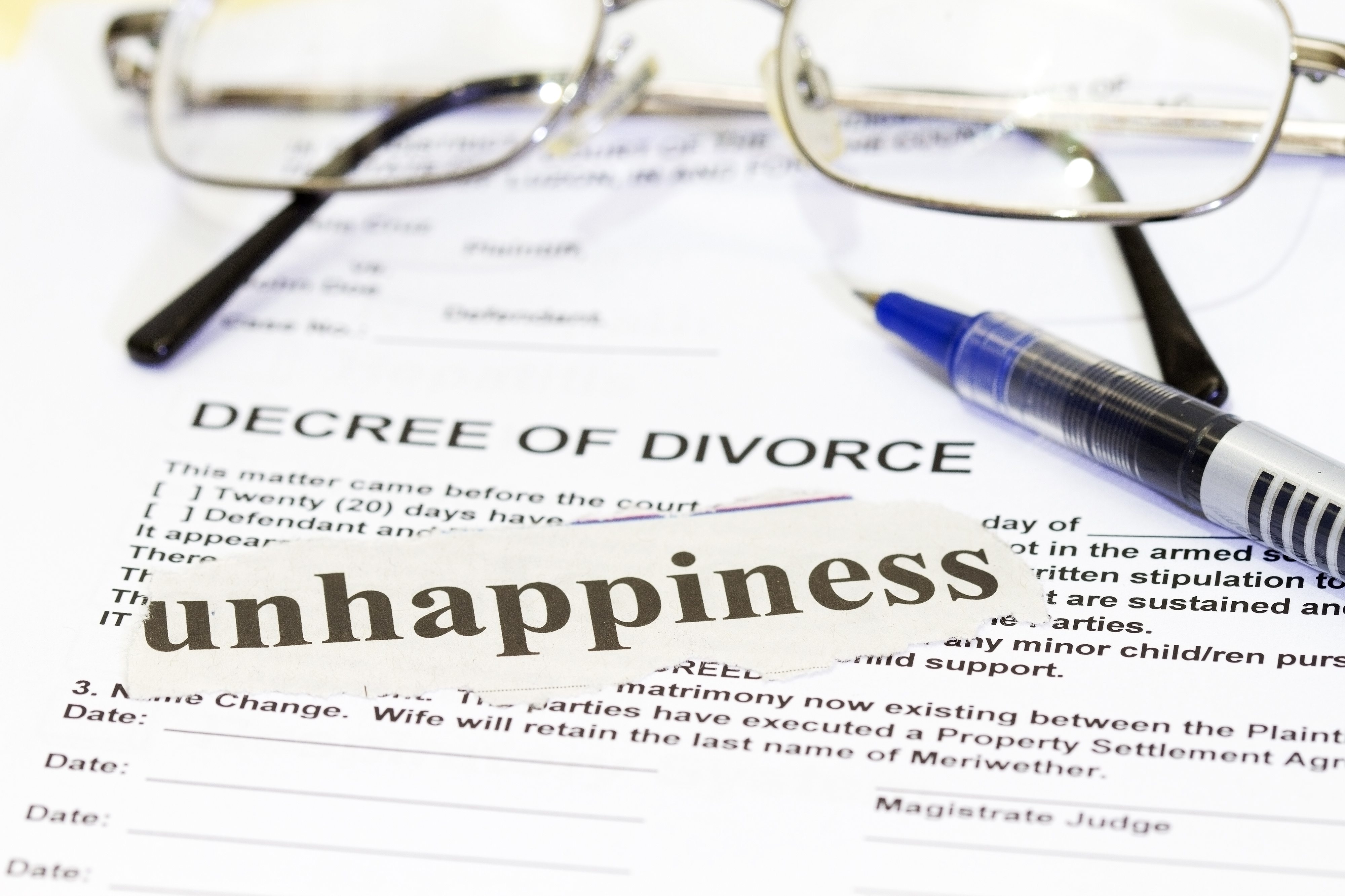 Divorce decree Envelope. I failed to divorce