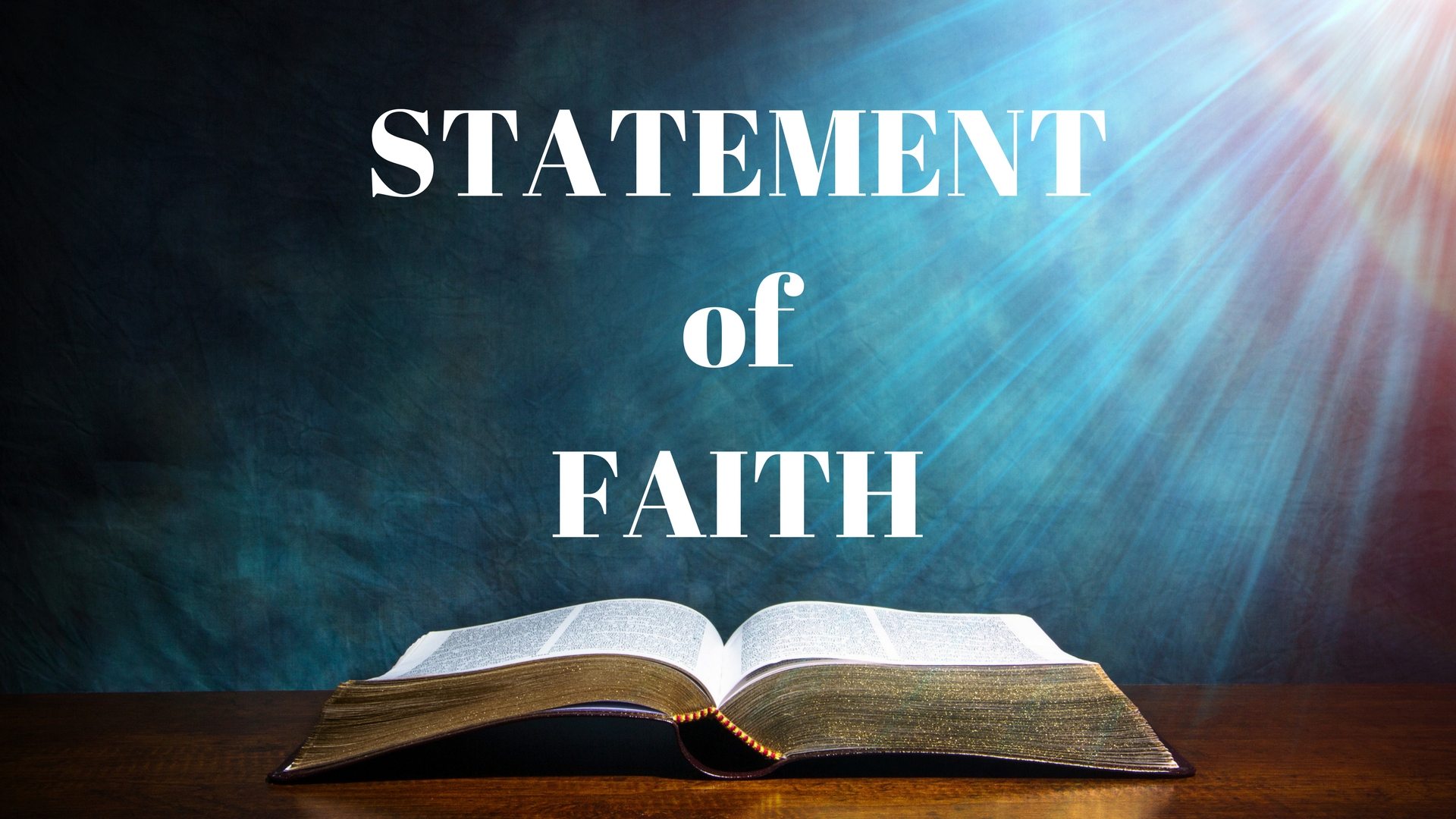 the personal statement of faith