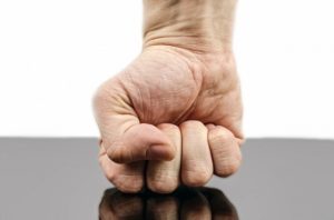 man's angry fist dealing with anger - Pixabay punch-316605_640