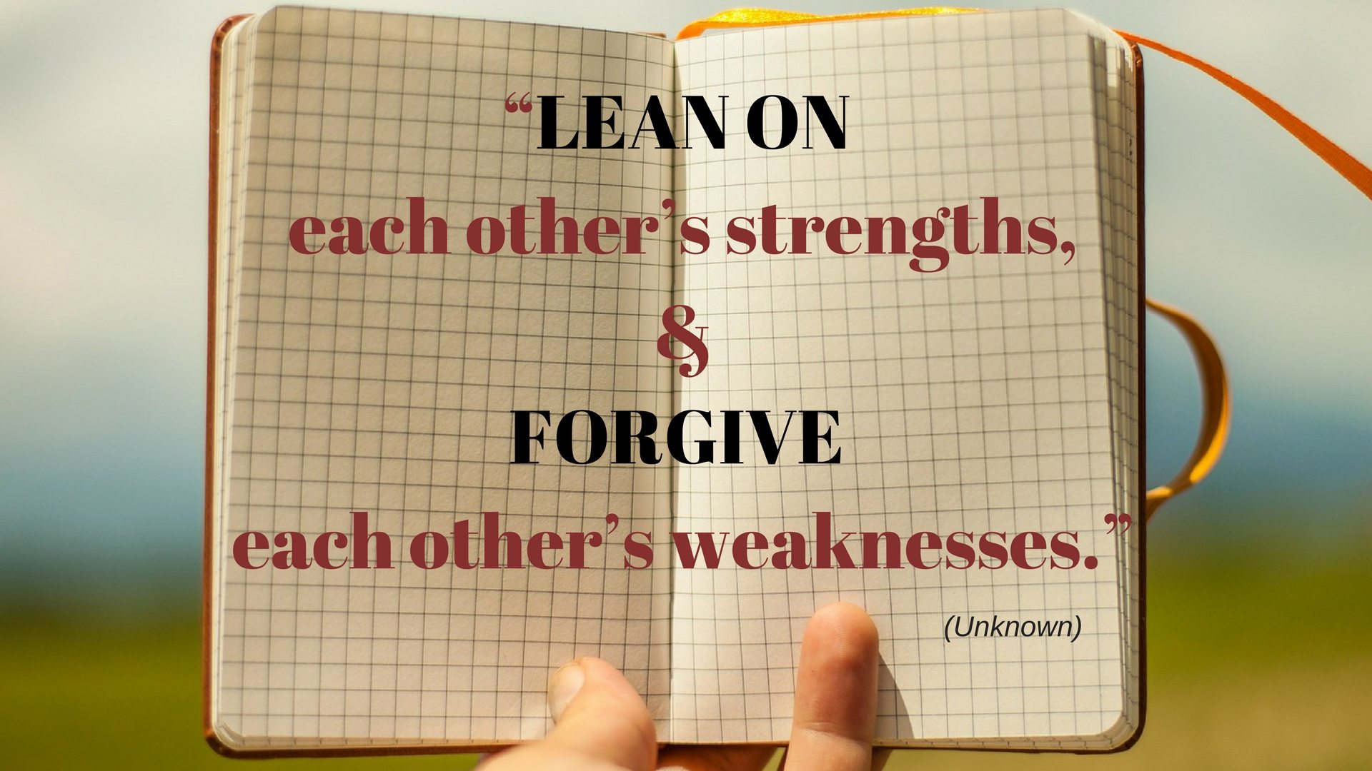 Lean on each other’s strengths - quotes that teach - Pixabay - Canva